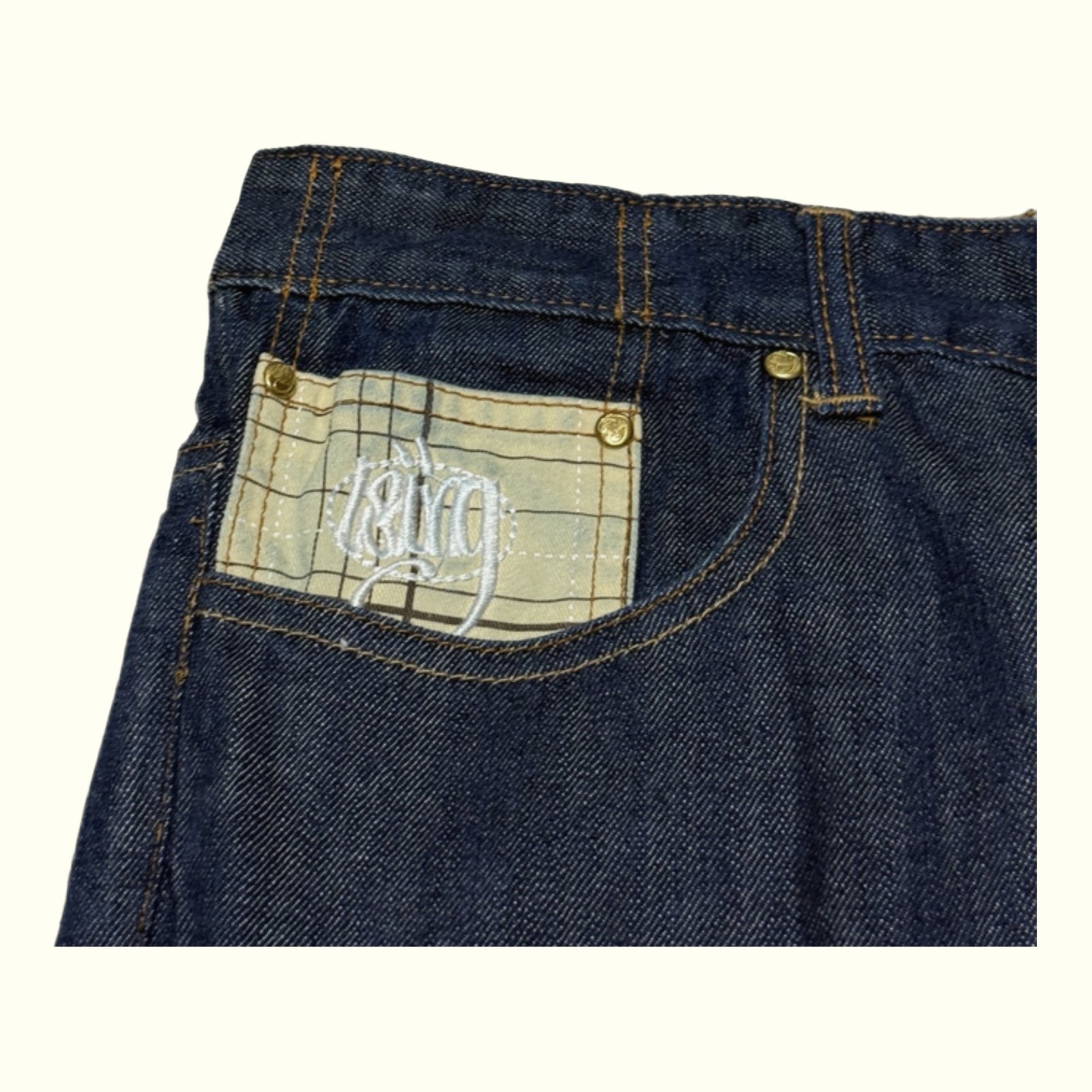 Wrung Division Jean Large Homme 2000s Streetwear – W38