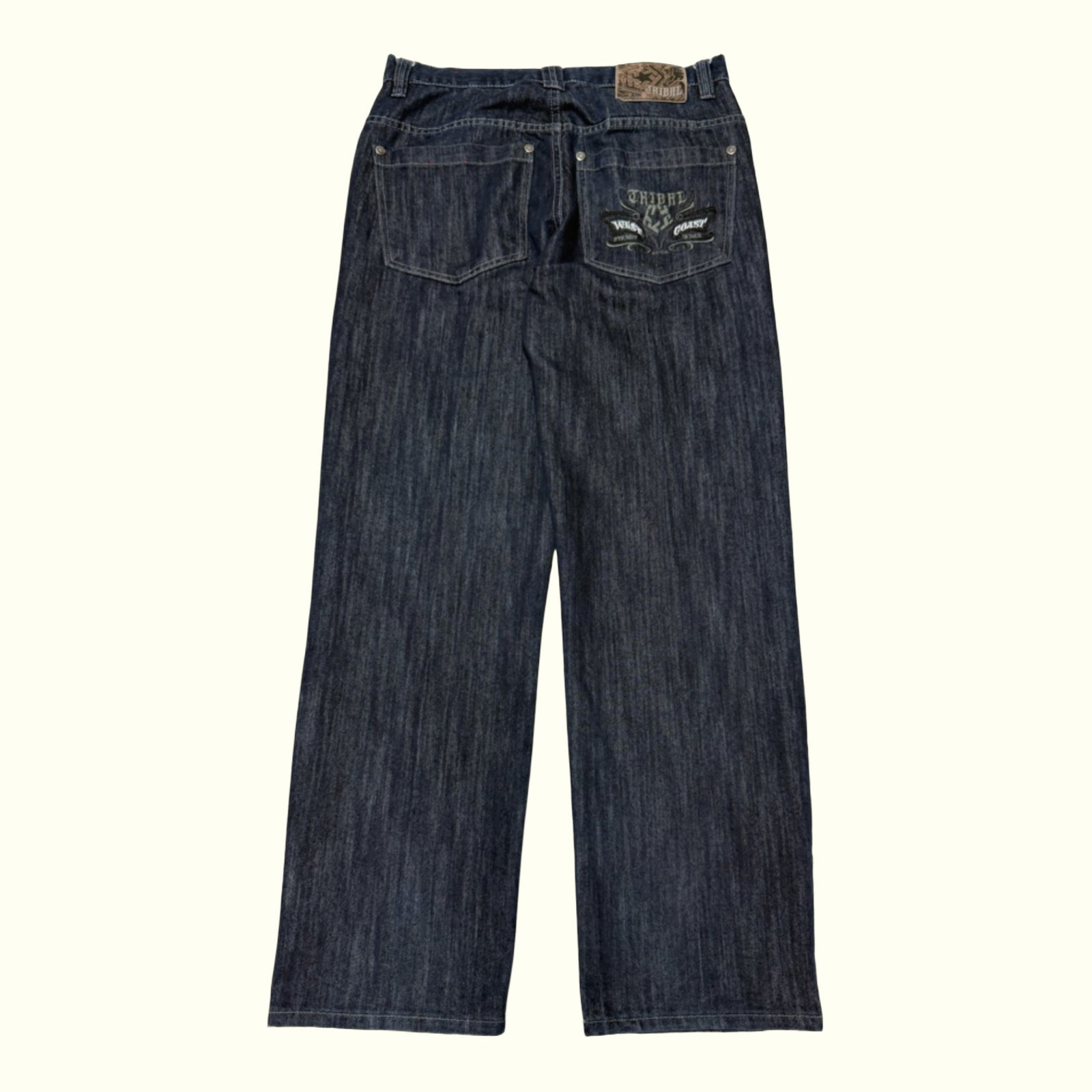Tribal Gear Jean Large Homme 2000s Y2K – W34