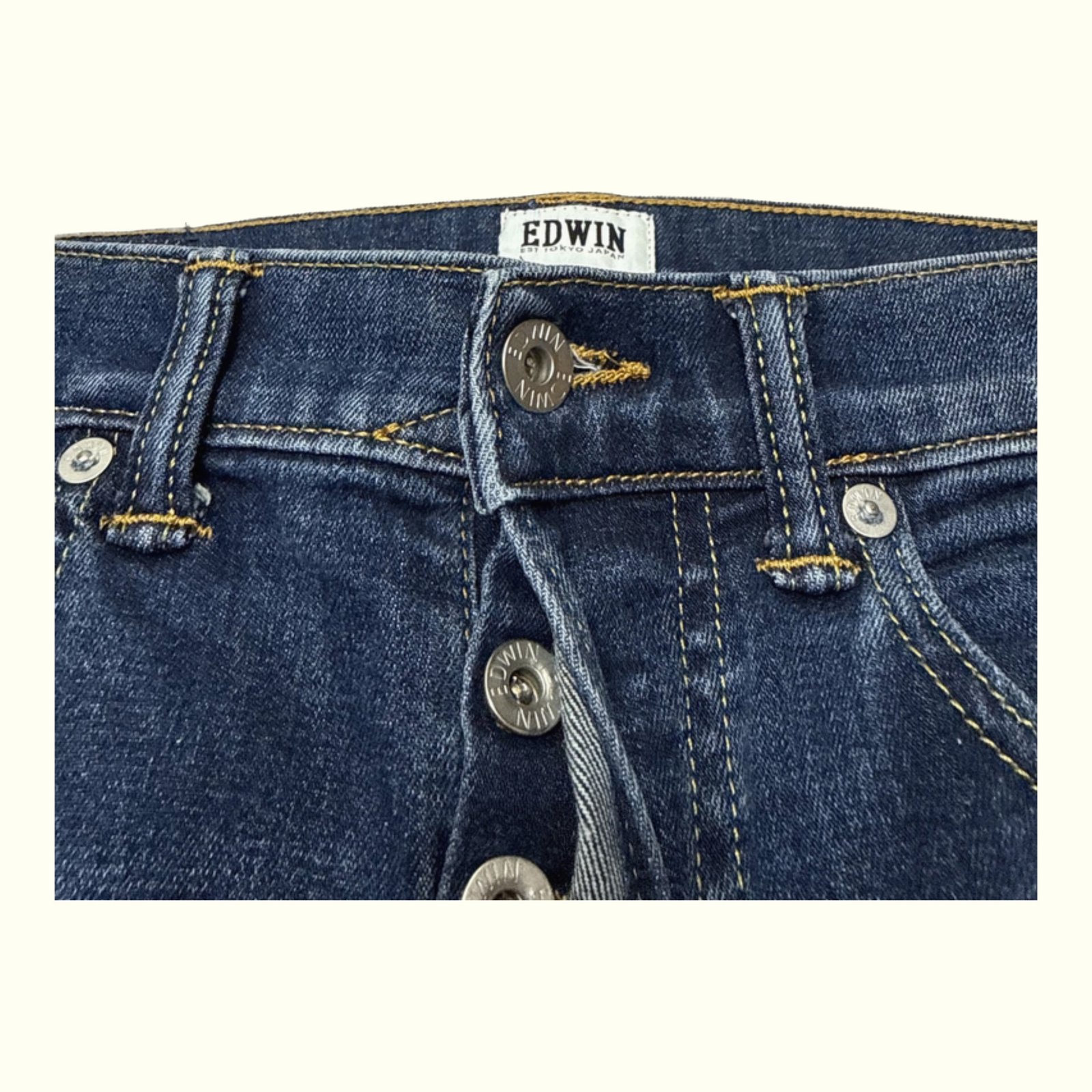 Edwin ED-80 selvedge Vaqueros Slim Hombre Streetwear japonés – W30
