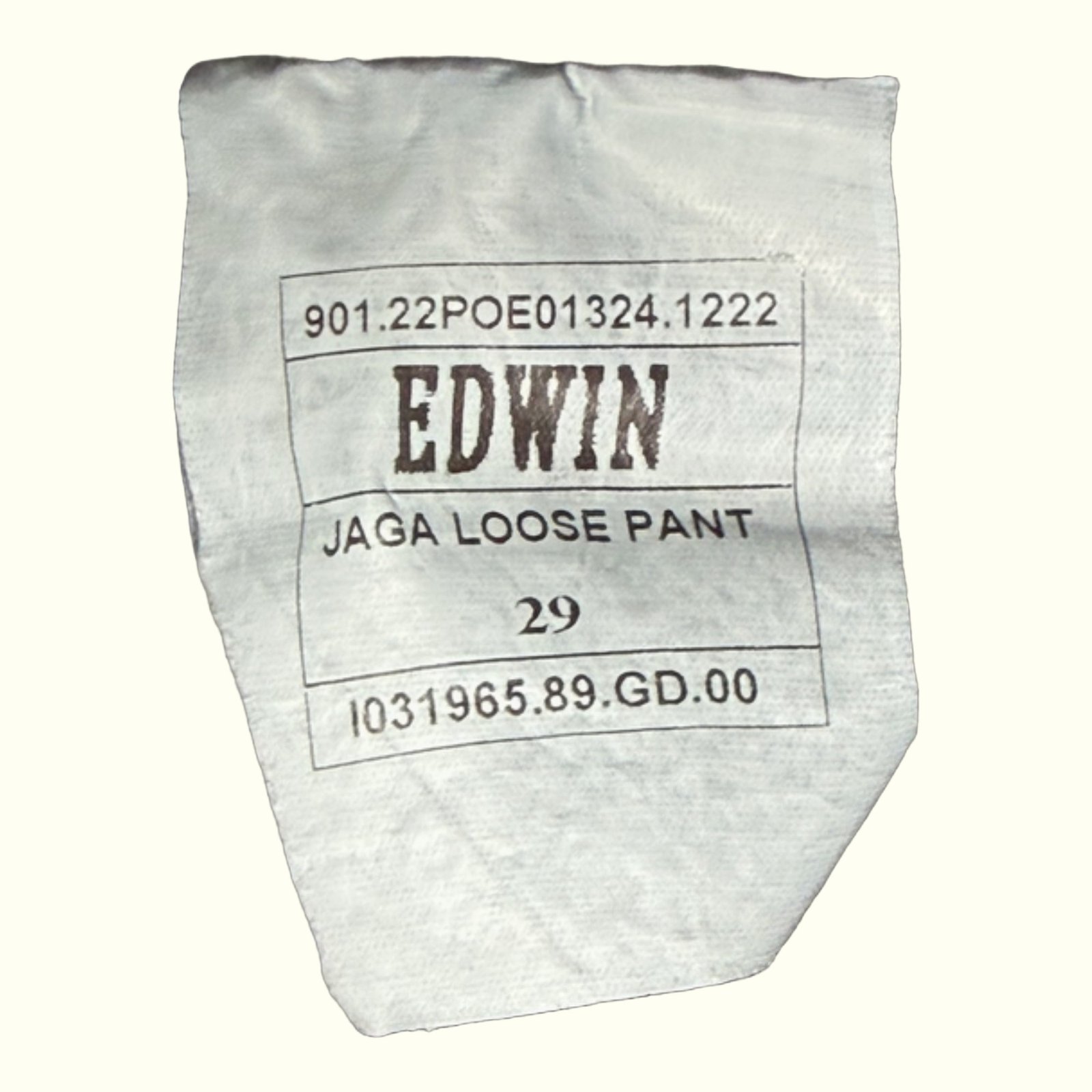 Edwin Chino Large Homme Streetwear japonais – W29