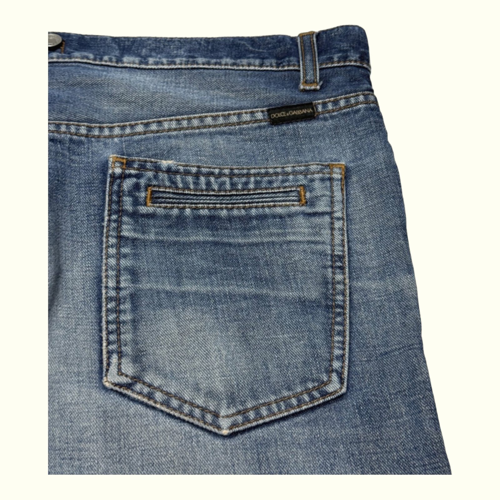 Dolce & Gabbana Jean Regular Homme 2000s Vintage – W33