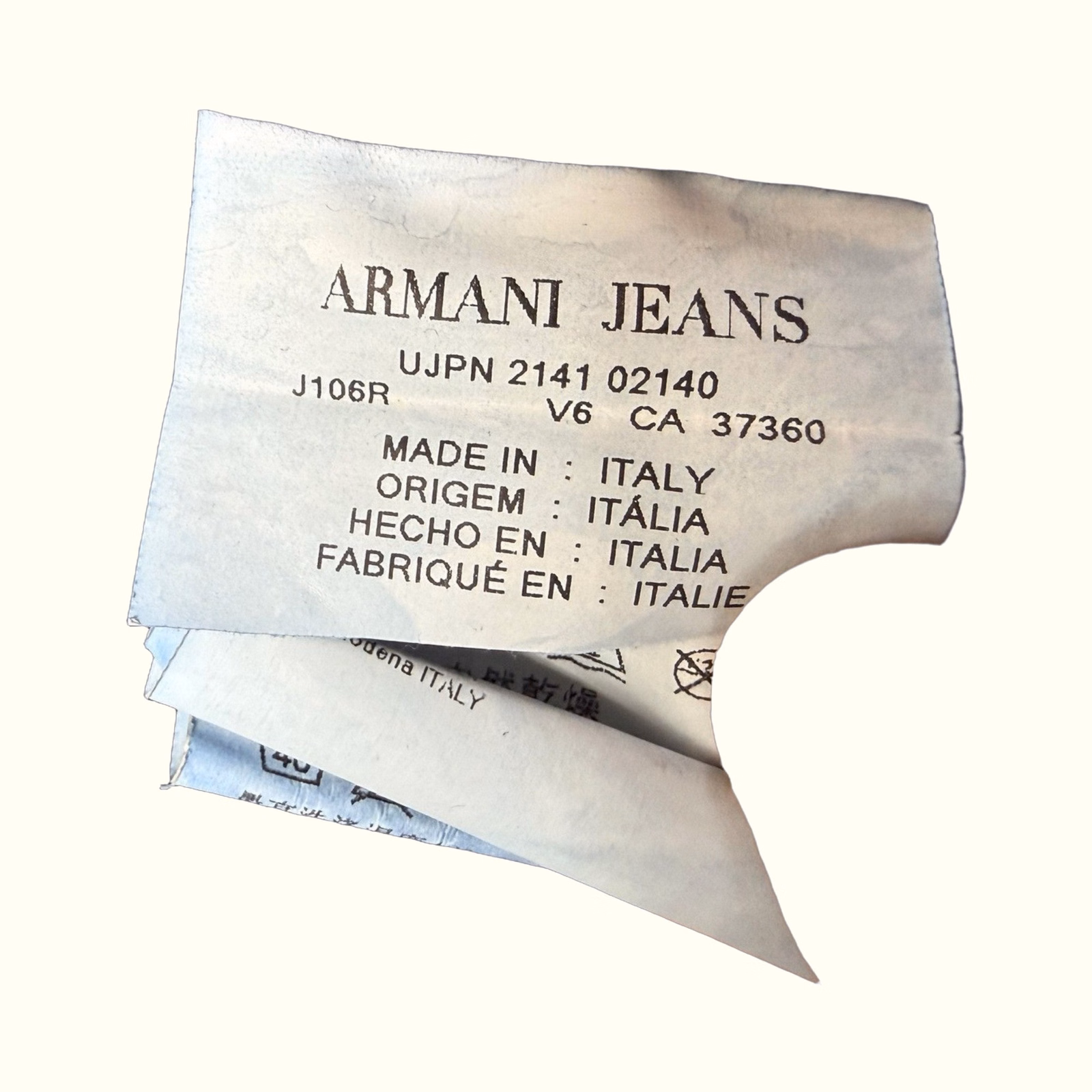 Armani Jeans Jean Slim Homme Classique – W34