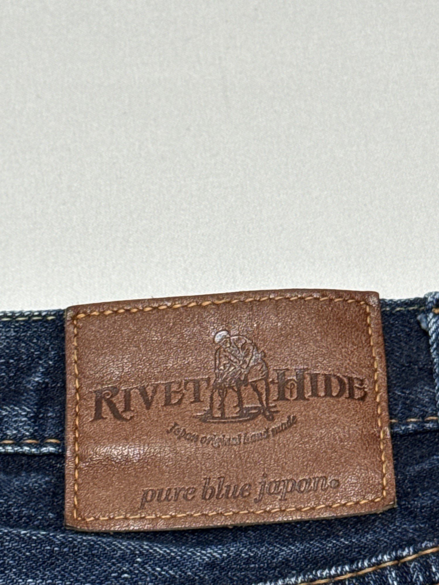Pure Blue Japan Jeansy Regular Mężczyźni Japoński streetwear – W31