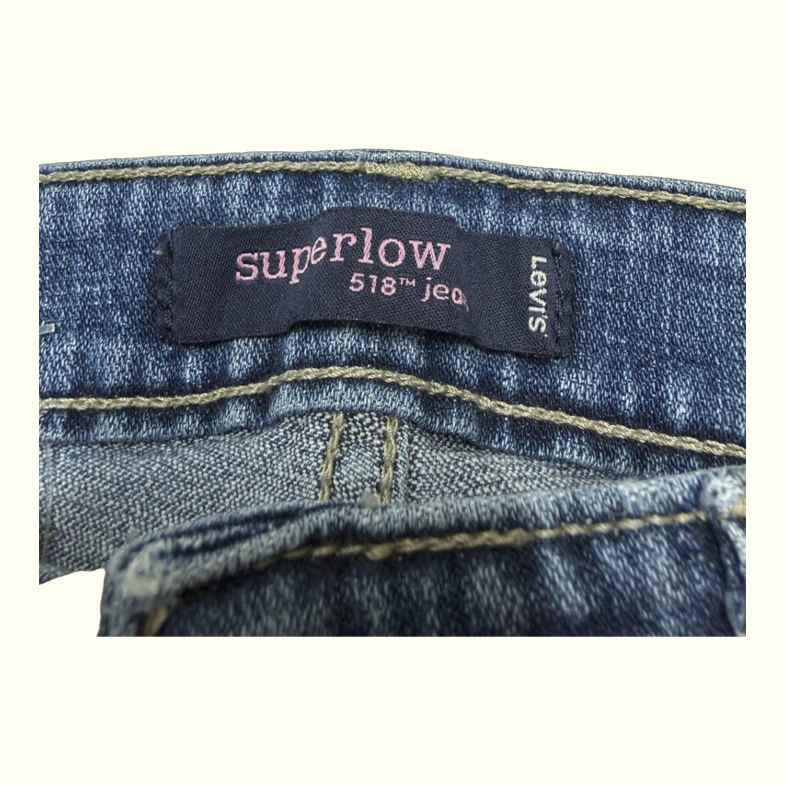 Levi'S 518 Superlow Jeansy Rozszerzany Kobiety 2000s Y2K – W29