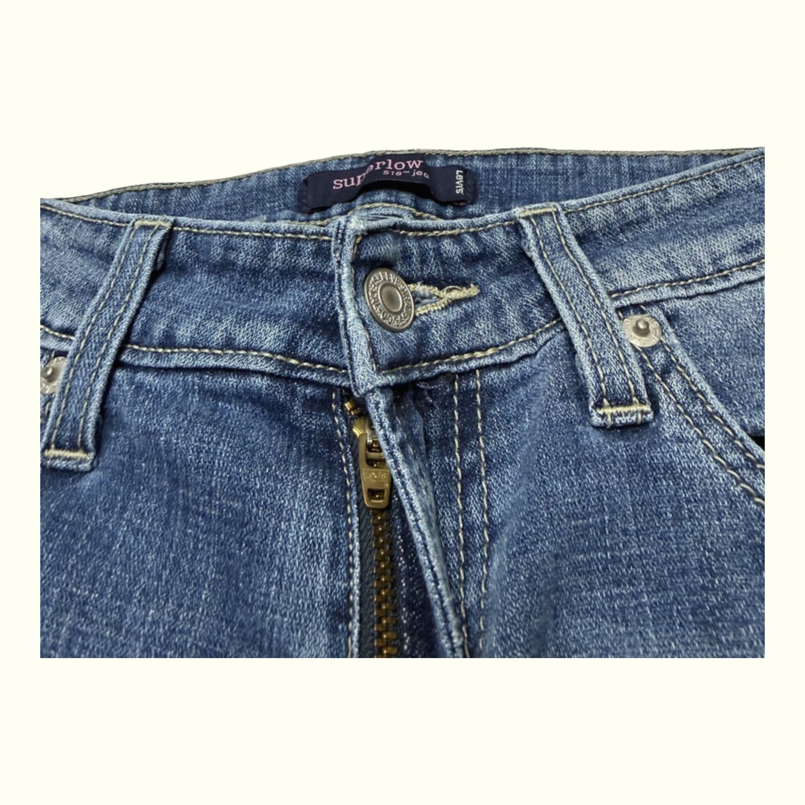 Levi'S 518 Superlow Jeansy Rozszerzany Kobiety 2000s Y2K – W29