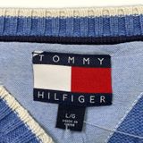 Tommy Hilfiger Pull Regular Homme 2000s Preppy – L