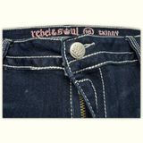 Rebel&Soul Jean Skinny Femme 2010s Y2K – W36