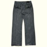 Edgar Dungaree Jean Regular Homme 2000s Y2K – W34