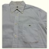 Lacoste Chemise Regular Homme 1990s Preppy – XL