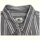 Lacoste Chemise Regular Homme 1990s Preppy – XL