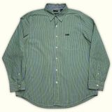 Chaps Chemise Regular Homme 2000s Preppy – L