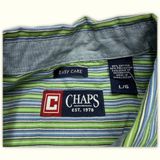 Chaps Chemise Regular Homme 2000s Preppy – L