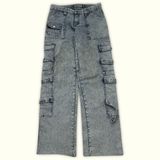 Difushi Pantalon cargo Regular Femme 2000s Y2K – W28