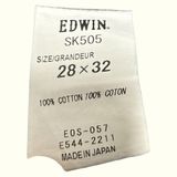 Edwin Jean Regular Homme 2000s Streetwear japonais – W28
