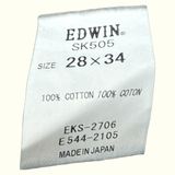 Edwin Jean Regular Homme 2000s Streetwear japonais – W28