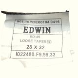 Edwin Jean Large Homme Streetwear japonais – W28