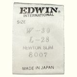Edwin NEWTON SLIM 8007 Jean Relaxed Homme 1990s Streetwear japonais – W30
