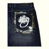 Wrung Jean Baggy Homme 2000s Streetwear – W34
