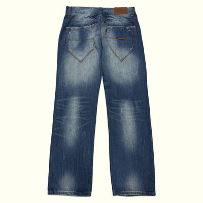 Jean baggy vintage Rocawear Y2K bleu coupe ample