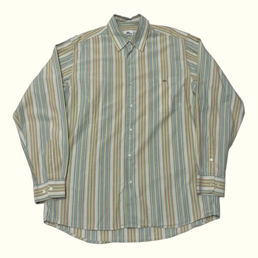 Lacoste Chemise Regular Homme 2000s Preppy – L