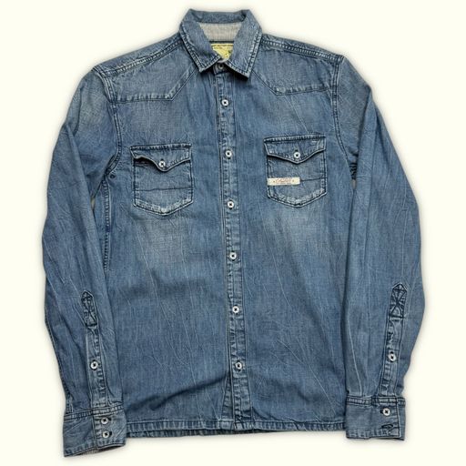 Tommy Hilfiger Chemise Regular Homme 2000s Western – S