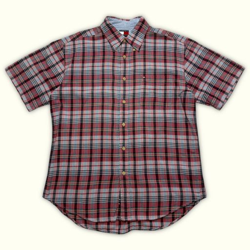 Tommy Hilfiger Chemise Regular Homme 2000s Preppy – L