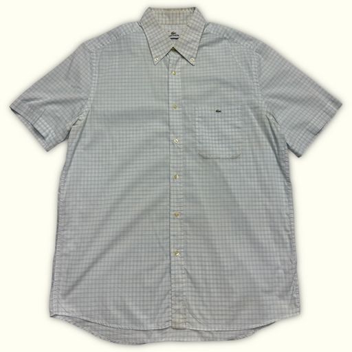 Lacoste Chemise Regular Homme 1990s Preppy – XL