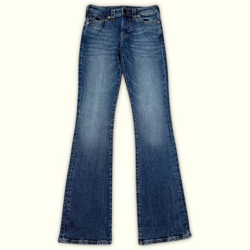 True Religion Jean Évasé Femme 2000s Y2K – W27
