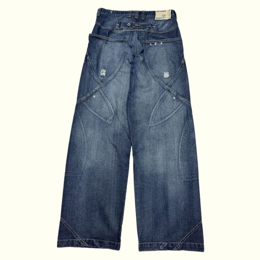 Pure Oxygen Jean Baggy Homme 2000s Y2K – W32