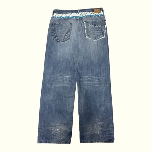 Ecko Unltd Jean Baggy Homme 2000s Y2K – W38