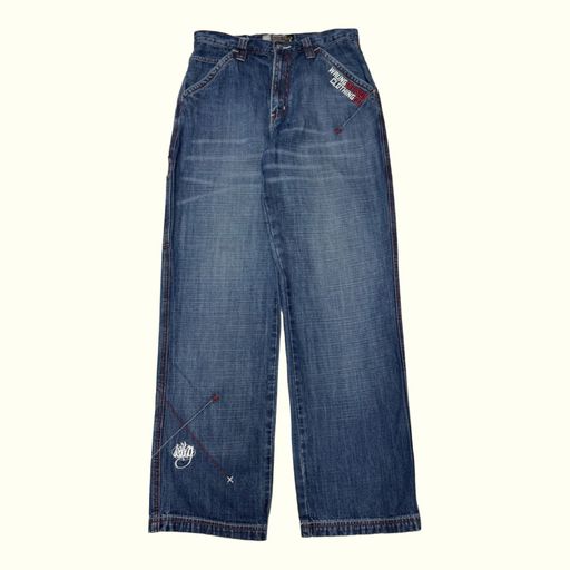 Wrung Division Jean Baggy Homme 2000s Y2K – W29