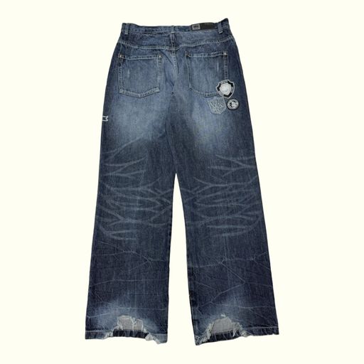 Wrung Division Jean Baggy Homme 2000s Streetwear – W32