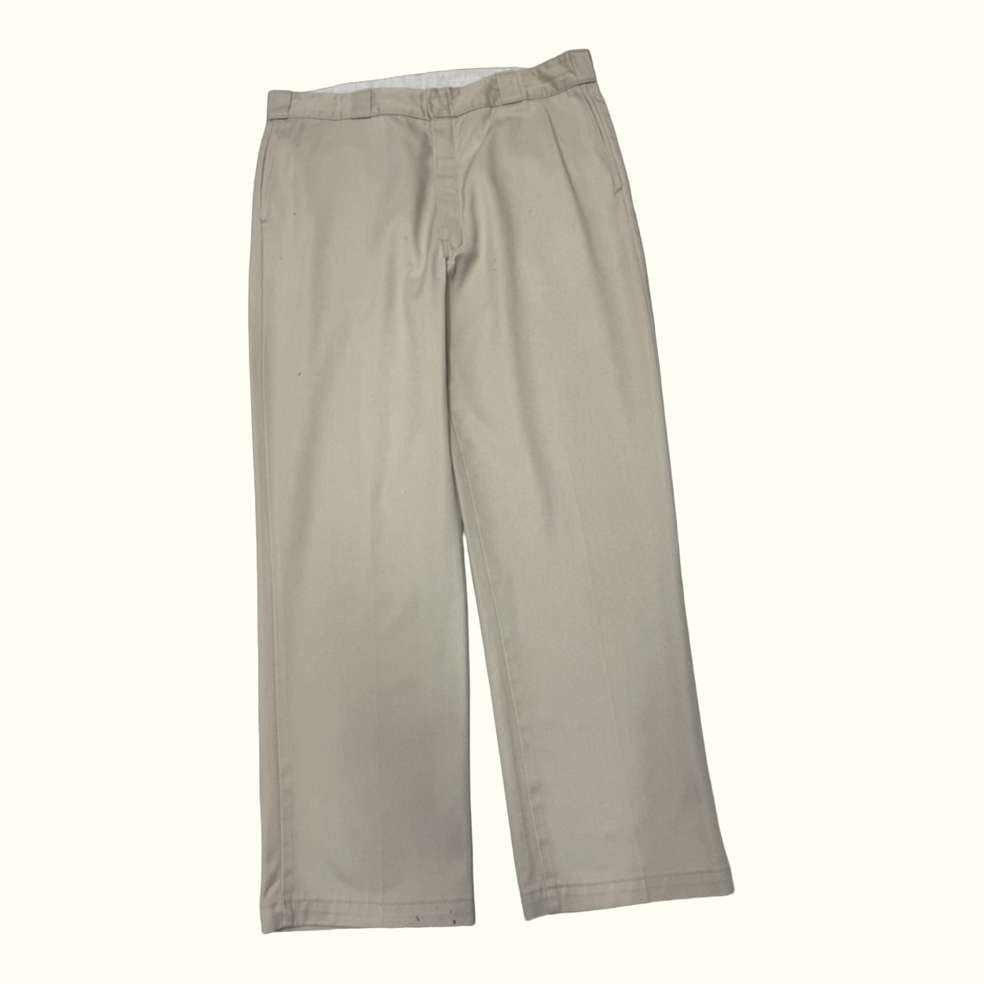 Chino Dickies vintage kaki, coupe regular